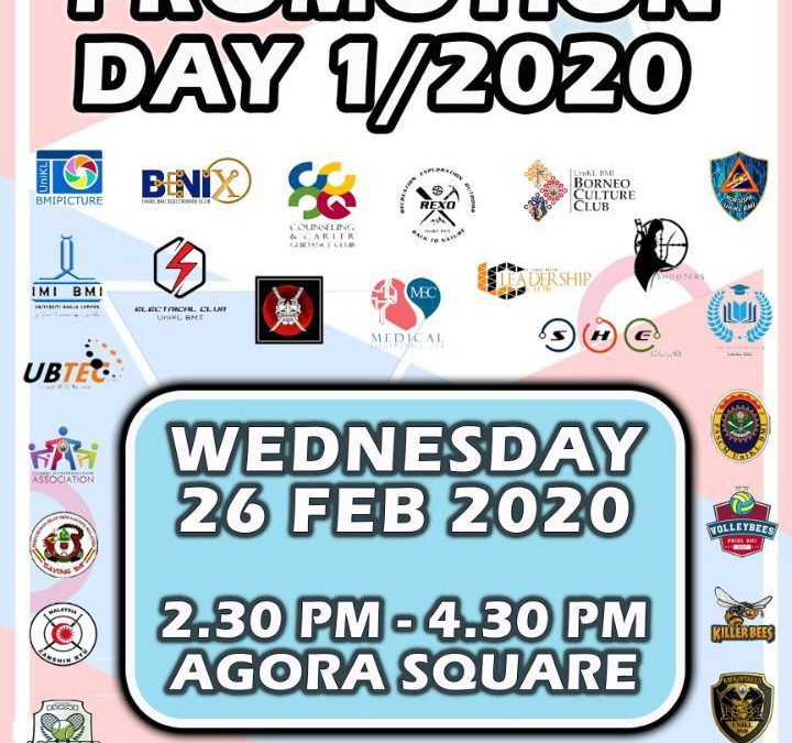 Club Promotion Day S2’2020. 30 September 2020 @ Gemilang Hall, UniKL BMI.